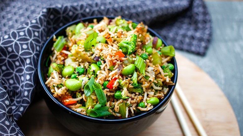 vegan rice bowl